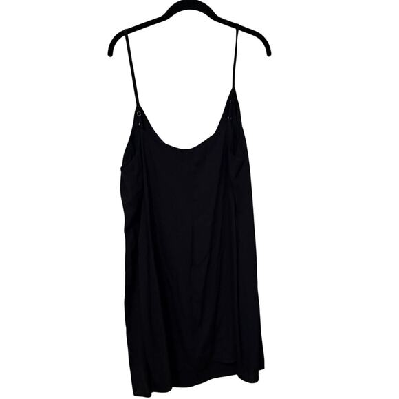 Reformation Black Marlowe Mini Slip Dress Size 1X - Picture 7 of 10